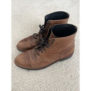 Thursday Boot Company Captain Men's Lace-up Boot, Size 12, Brown Leather